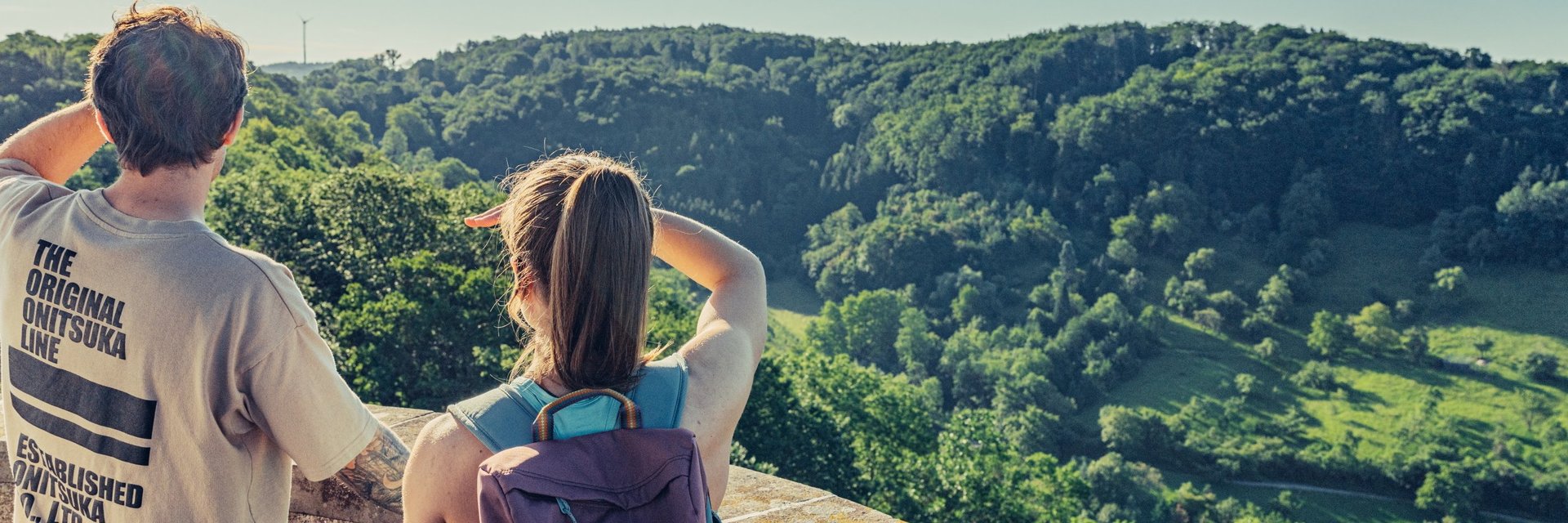 Aussicht auf die Landschaft bei der Burgruine Löwenstein | HeilbronnerLand | Wohnmobiltouren in Baden-Württemberg