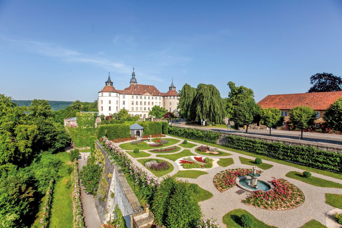 Schloss Langenburg mit Automuseum | Hohenlohe + Schwäbisch Hall Tourismus | Wohnmobiltouren in Baden-Württemberg | © Fürstliche Hauptverwaltung Schloss Langenburg