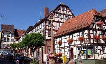 Fachwerkhaus in Buchen | Touristikgemeinschaft Odenwald | Wohnmobiltouren in Baden-Württemberg | © Christian Frumolt